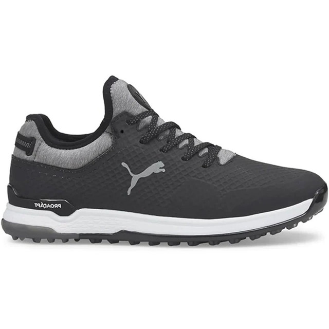 Puma Men's Fusion Pro Golf Shoes Black/Silver - Maple Hill Golf